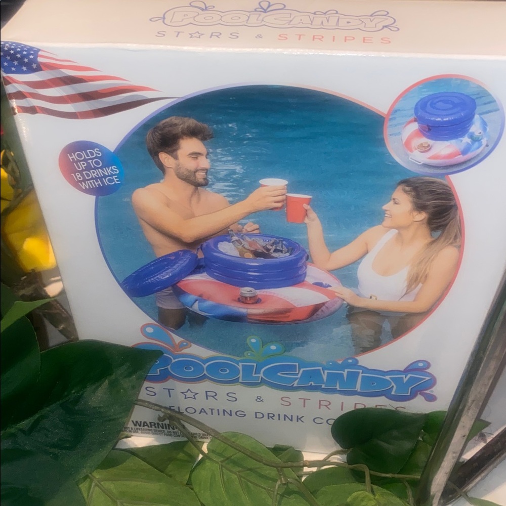Stars & Stripes Floating Drink Cooler - Red, Blue
